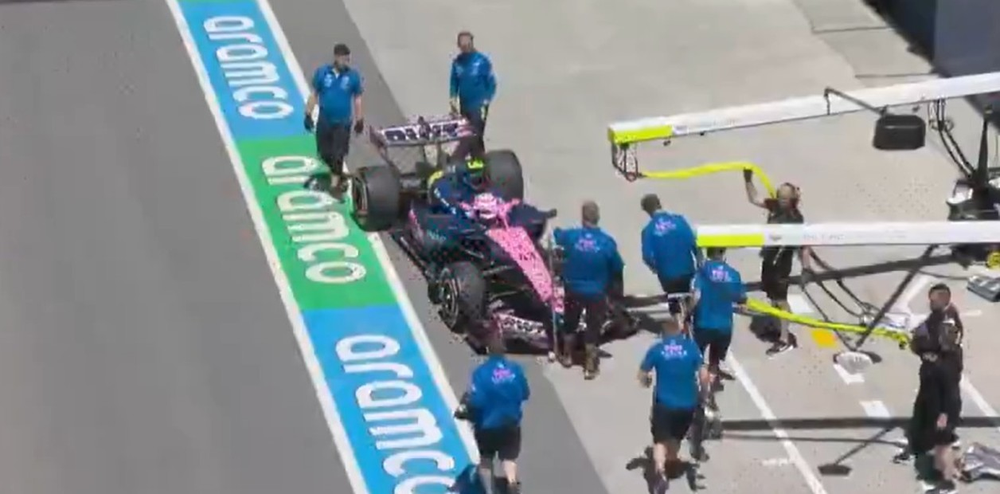 Franco Colapinto comenz&oacute; el GP de Canad&aacute; con problemas en su m&aacute;quina.&nbsp;