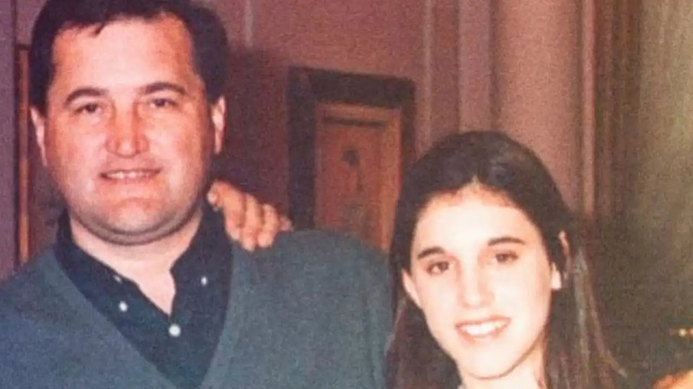 Soledad Pastorutti y su papá Omar, allá por los años 90