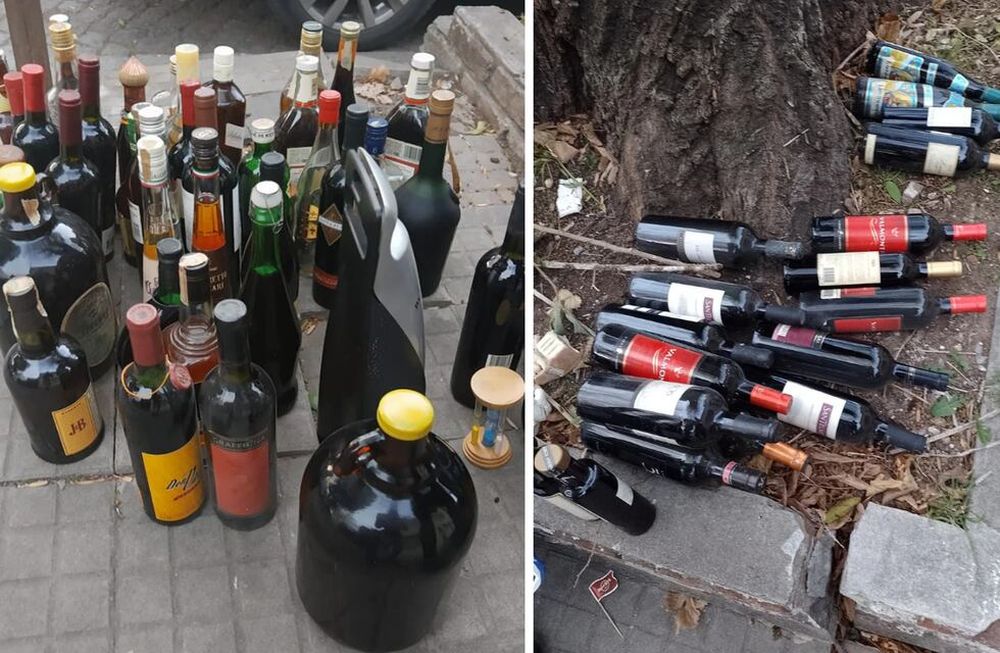 Dejó todas las bebidas en la vereda para que se las llevaran los vecinos y se volvió viral en redes. / Foto: La Voz