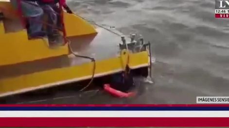Dos personas fueron rescatadas en el Río de la Plata