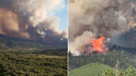 Devastador incendio forestal en Chubut: casas quemadas y cientos de personas evacuadas.