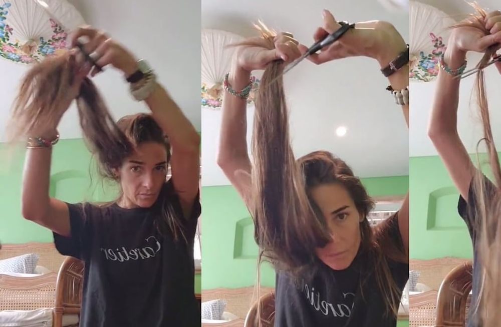 Juana Viale se cortó el pelo en solidaridad con las mujeres en Irán: “¡Por la libertad!”. / Foto: captura Los Andes.