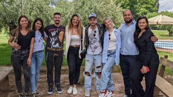 Mau y Ricky y Stefi Roitman en Mendoza.