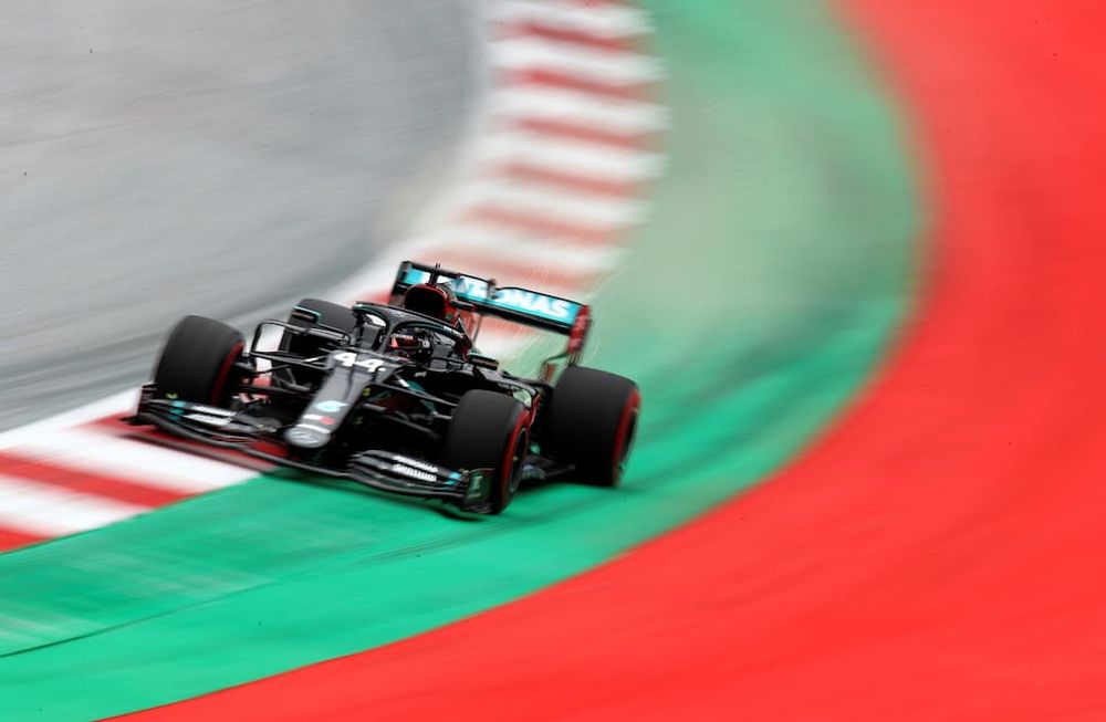 Lewis Hamilton, piloto de Mercedes, en Austria.