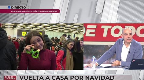 Los Andes | La periodista no pudo contener las lágrimas durante la transmisión en vivo / Captura de video