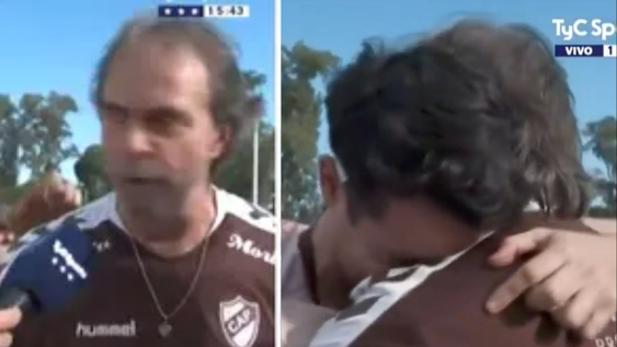 El emotivo reencuentro de dos hinchas de Platense