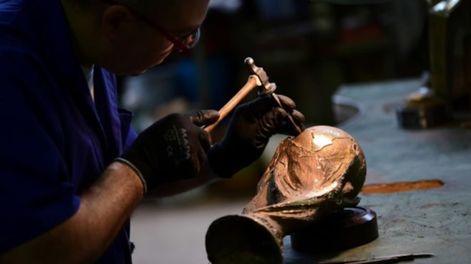 El trofeo del Mundial tiene su casa en las afueras de Milán