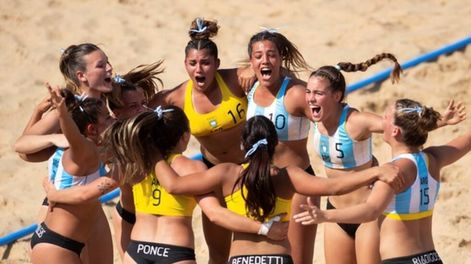 Nueva medalla para Argentina desde el beach handball