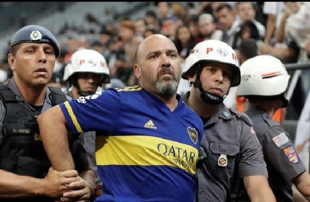 El mendocino Leandro Ponzo, fanático de Boca, fue inhabilitado por 24 meses para ingresar a los estadios de la provincia de Buenos Aires. / Gentileza.