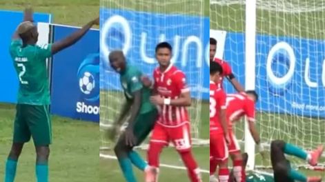 Un Jugador de Malasia se hace viral por simular una falta luego de provocar a sus rivales