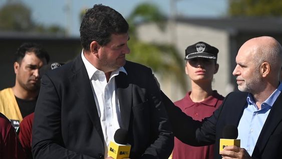 Horacio Rodríguez Larreta y su ministro de seguridad, Eugenio Burzaco