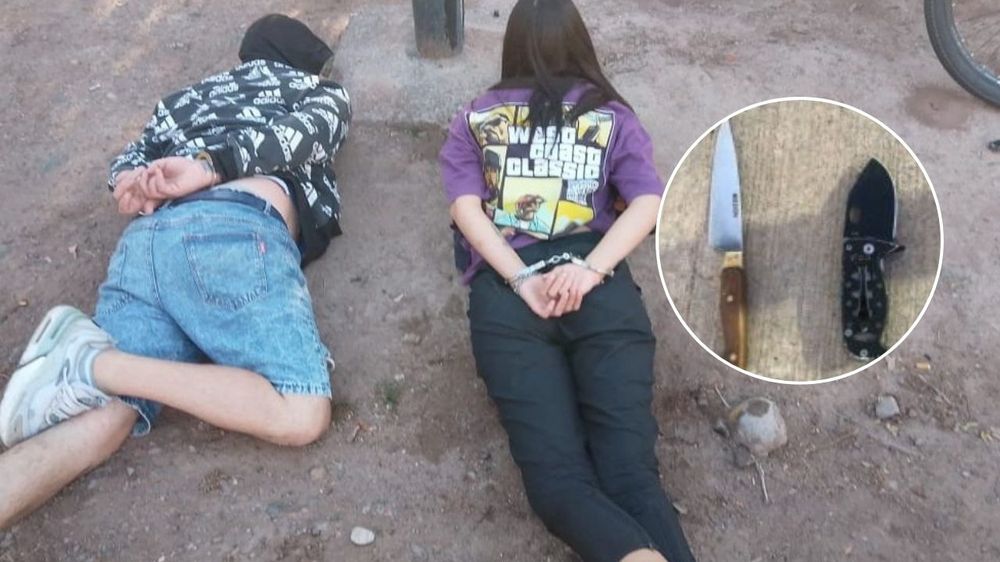 Arrestaron a una pareja que atacó con cuchillos a dos adolescentes en el Parque General San Martín.