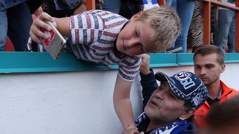 Maradona y su día de locura en Bielorusia