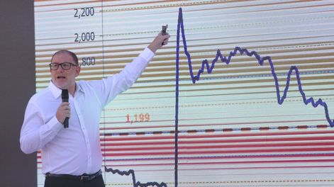 El economista Andrés Borenstein. Semana de la Industria en el parque TIC (Gentileza)