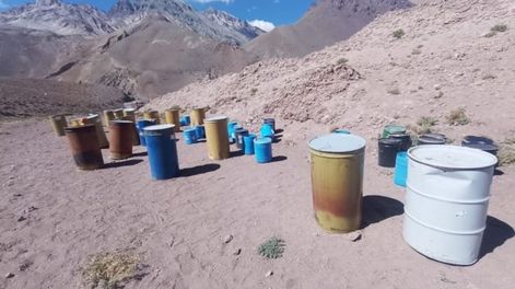 Se retiraron 16 toneladas de residuos del parque Aconcagua tras el cierre de temporada 2022/2023