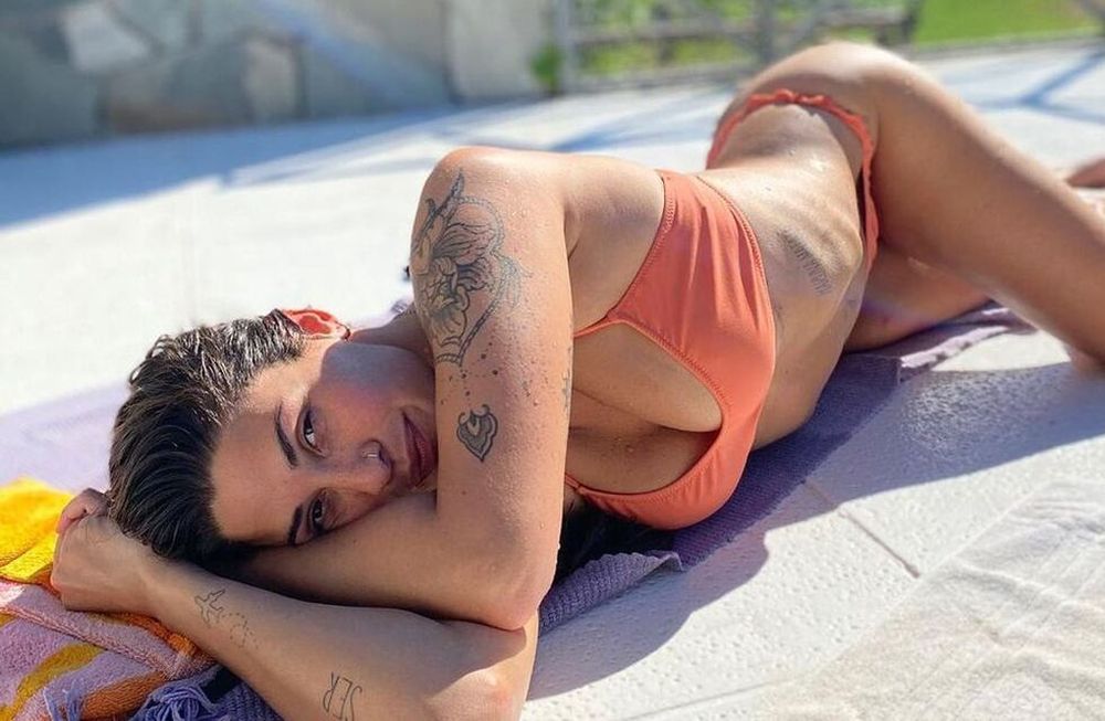 La influencer está de vacaciones