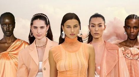 Los Andes | Peach Fuzz, el color del 2024 según Pantone. Créditos: Vogue Alemania.