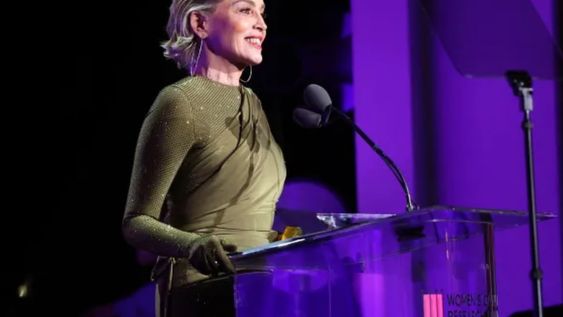 Este jueves por la noche la reconocida actriz Sharon Stone sorprendió a todos con sus declaraciones durante su discurso en la gala benéfica. Gentileza: Diarios Exprés.