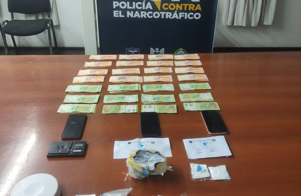 El resultado del allanamiento. Gentileza Ministerio de Seguridad y Justicia.