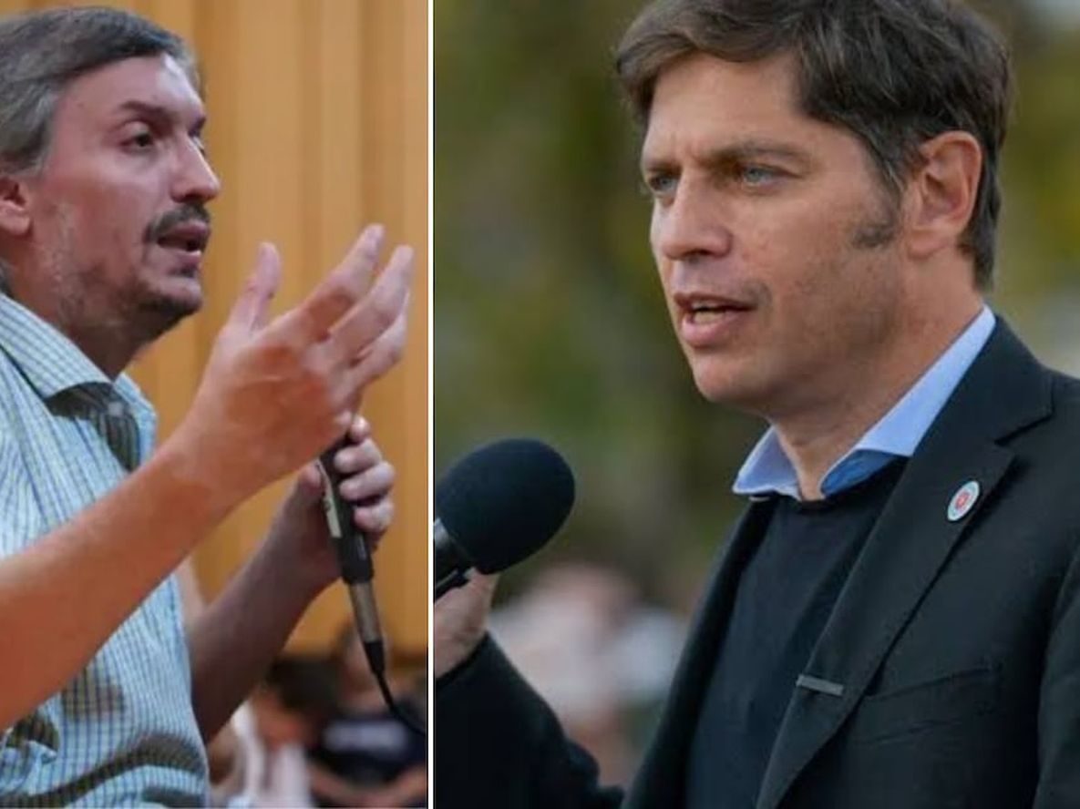 Tensión entre Máximo Kirchner y Axel Kicillof.