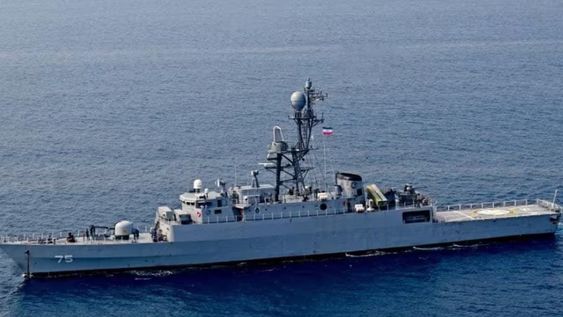 El barco iraní IRIS Dena, hundido frente a Sri Lanka