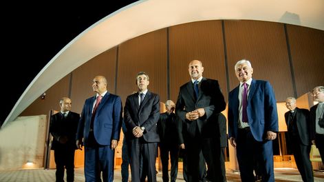 Juan Manzur, Alejandro Simón, Omar Perotti y Alfredo Panella.