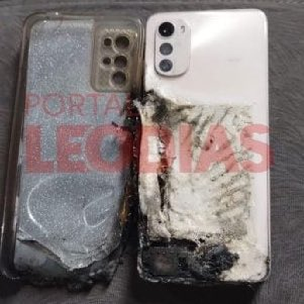 El celular estallado | Gentileza Portal Leo Dias 