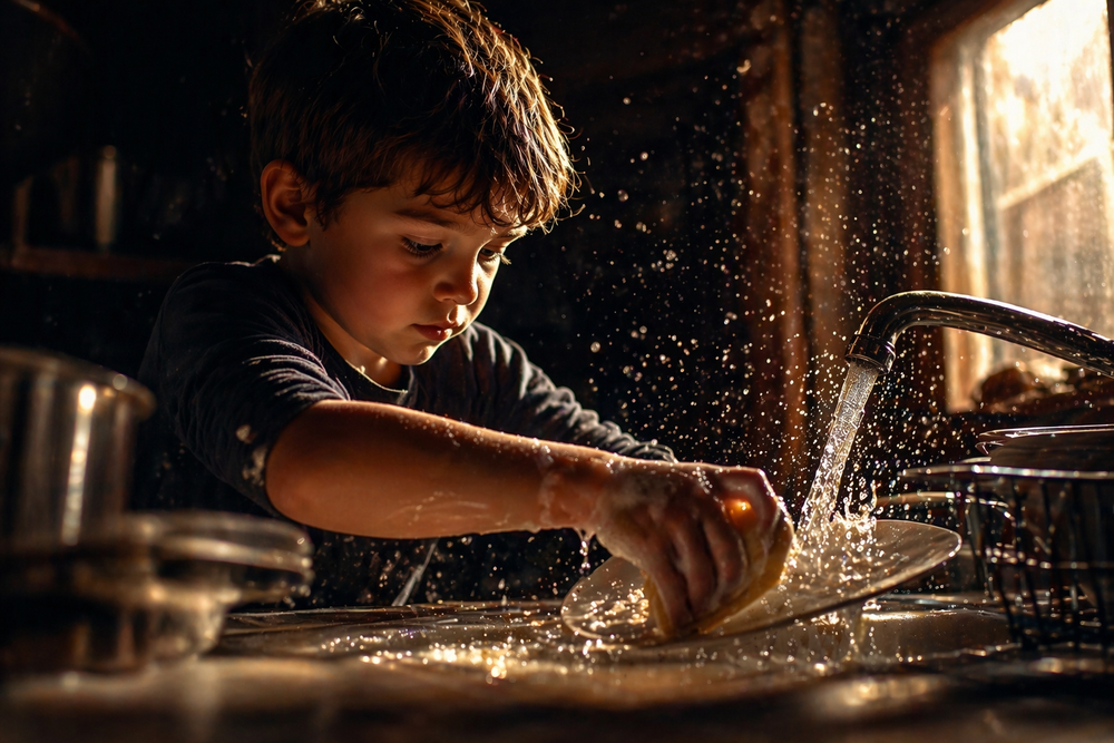 Las investigaciones muestran que los niños que tenían tareas domésticas estaban desarrollando una fortaleza que no se enseña en la escuela (1)