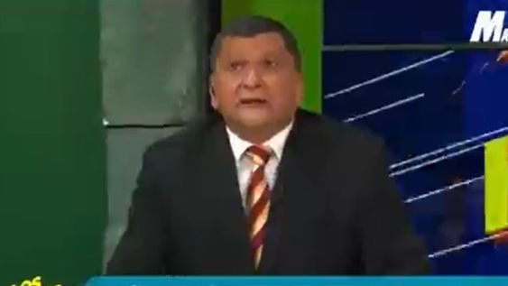Los panelistas de un programa de Televisión fueron sorprendidos por el movimiento y se llevaron un gran susto en vivo. Foto: Captura de Pantalla.