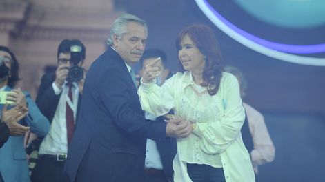 Los Andes | La vicepresidenta Cristina Kirchner felicitó a Alberto Fernández y a la primera dama por el nacimiento de su hijo Francisco (Foto: Clarín)