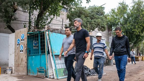 Continúa la construcción del boulevard Strassera en avenida Mitre