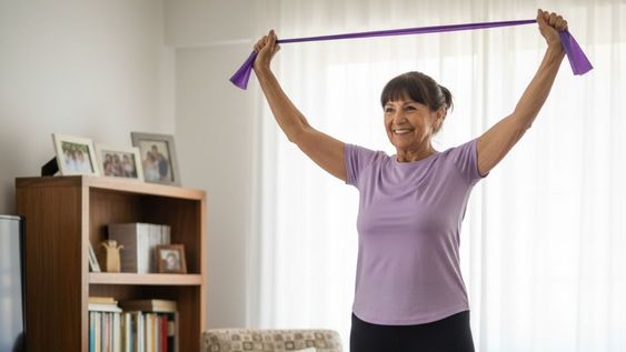 no es nadar ni levantar pesas: el ejercicio simple y de fuerza que fortalece los brazos en adultos mayores