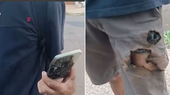 &nbsp;Un mecánico fue atacado por unos perros y la explosión de su celular salvó su vida.&nbsp; 