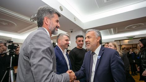 El intendente de Capital, Ulpiano Suárez, busca ser el elegido de Alfredo Cornejo para la gobernación. Foto: Prensa Ciudad de Mendoza