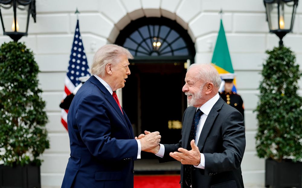 Foto de archivo con Donald Trump y Lula da Silva