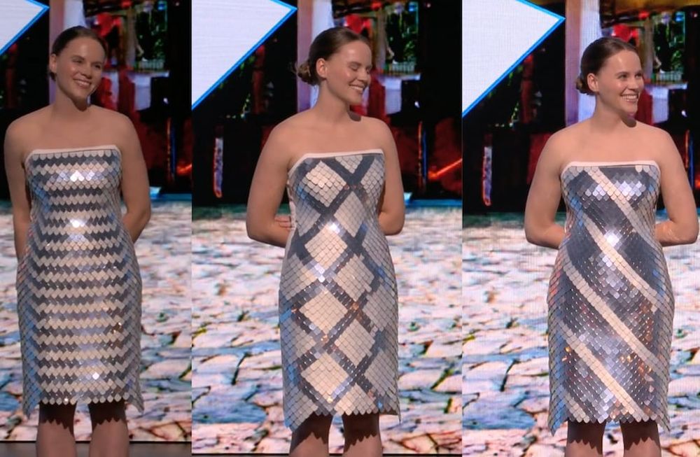 El vestido fue presentado por Christine Dierk, una científica investigadora especializada en la interacción humano-computadora. Foto: Adobe