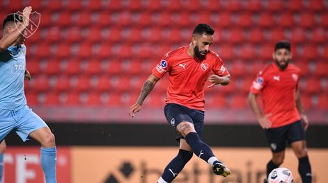 Jonathan Herrera  metió el segundo gol de Independiente ante City Torque. (Twitter: @Independiente)