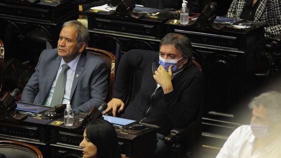 Máximo Kirchner en la votación.  (Federico Lopez Claro)