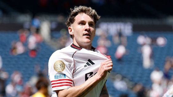 MUNDIAL DE CLUBES. Facundo Colidio convirtió el primer tanto de River en la cita ecuménica.&nbsp;