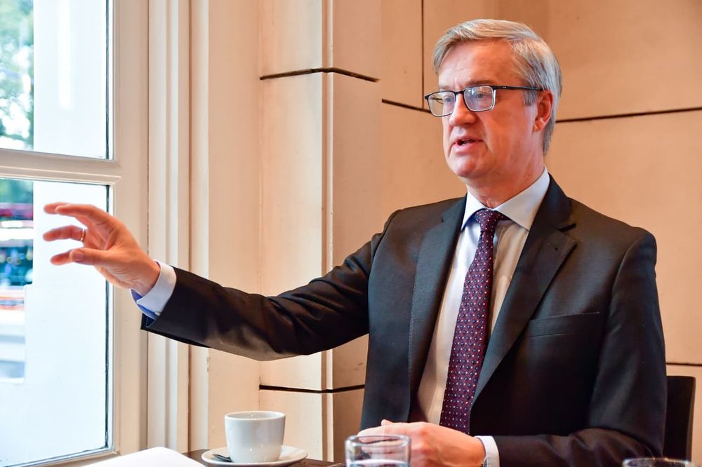 El embajador de la Unión Europea en Argentina, Erik Høeg, en Mendoza. 