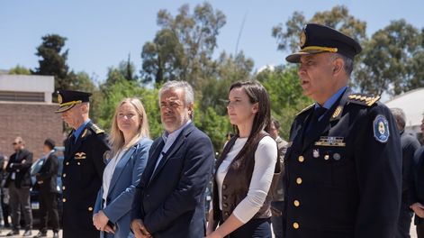 Hebe Casado, Alfredo Cornejo, Mercedes Rus y Marcelo Calipo. | Foto: Gobierno de Mendoza