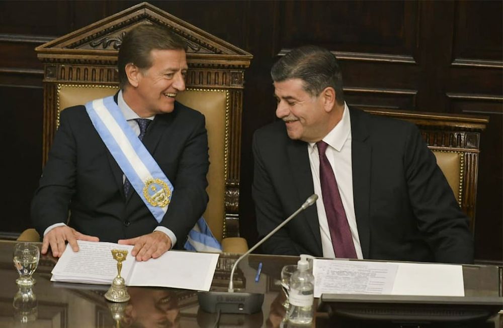 Mendoza 01 de mayo de 2022Apertura de Sesiones Ordinarias en la Legislatura.Gobernador de la provincia Rodolfo SuarezFoto: Orlando Pelichotti / Los Andes