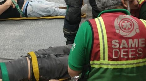 Se desplomó desde el séptimo piso un ascensor con 9 adolescentes