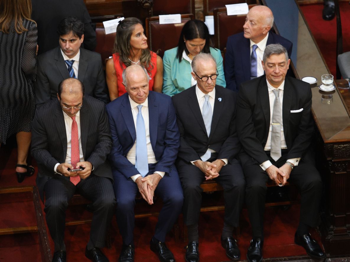 Integrantes de la Corte Suprema de Justicia en el Congreso Nacional.