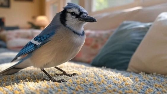 Debés actuar con paciencia cuando un pájaro entra a tu casa.