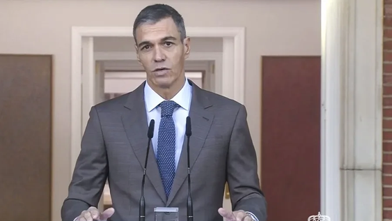 Pedro Sánchez anunció el adelantamiento de las elecciones en España al 29 de noviembre