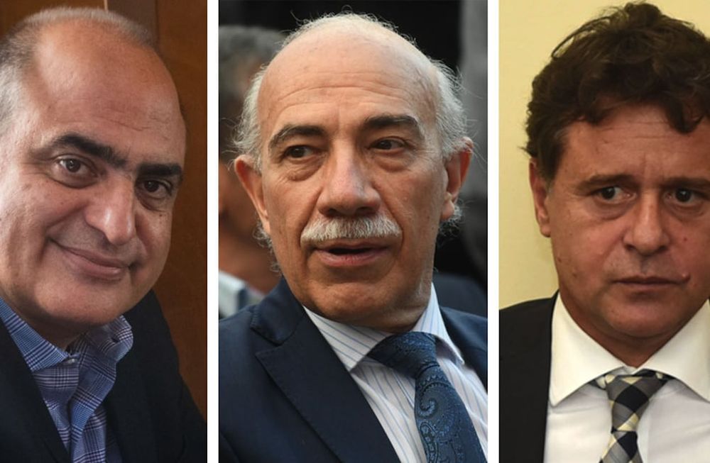 Los supremos Mario Adaro, José Valerio y Omar Palermo.