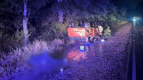 Un hombre murió en un vuelco en Montecaseros, en San Martín