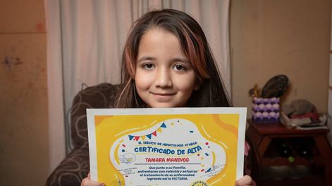 “¡Ya vencí al cáncer!”: Tami, la niña que conmovió a toda una provincia y la campanada más esperada. Foto: Ignacio Blanco / Los Andes