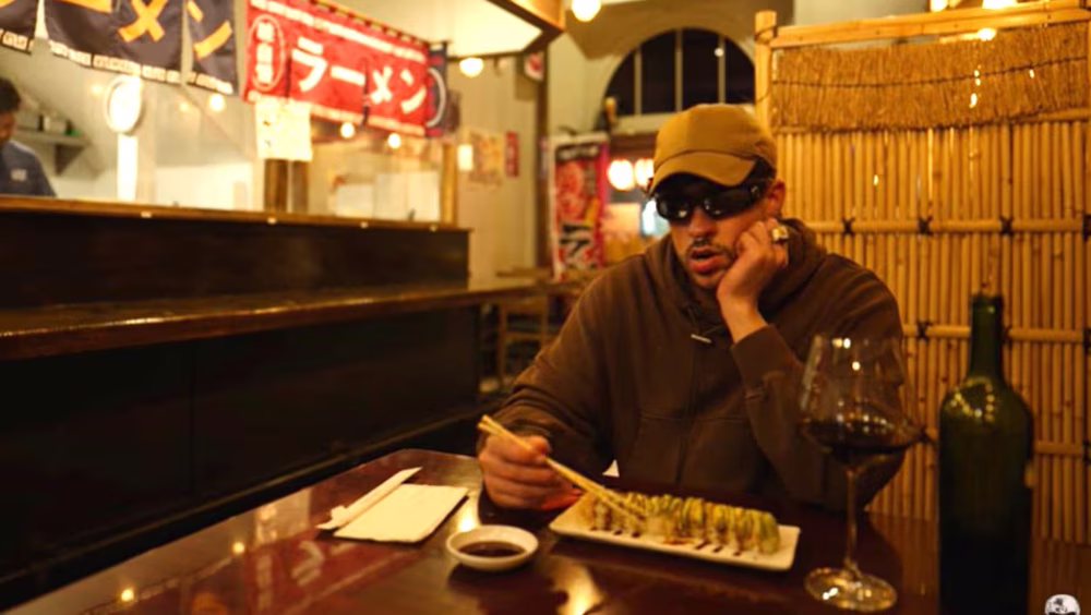 Bad Bunny tomó un vino mendocino en su cena en Buenos Aires.
